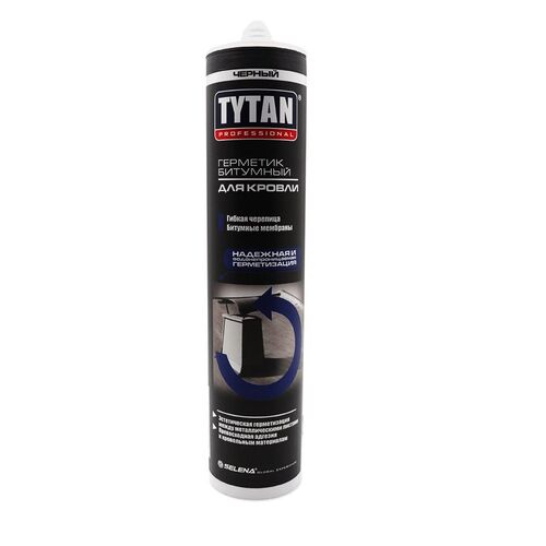 Tytan Professional герметик битумный для кровли, черный 310мл (1)