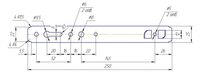 Изображение предварительного просмотра товара Анкерная пластина KBE 58/250*1,2мм (1уп - 200шт) №1