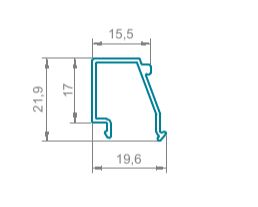Штапик 15,5мм неокрас L=6000 (1)