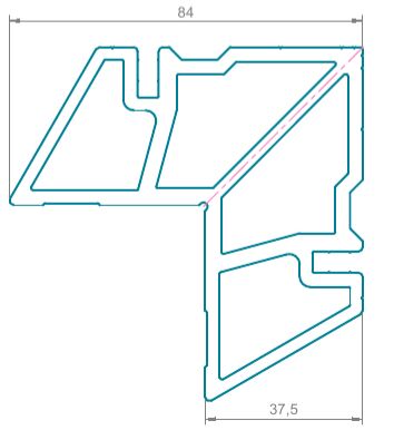 Угловая закладная 7,7 мм (1)