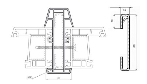 Армирующий профиль Аналог 208 (2мм) (1)