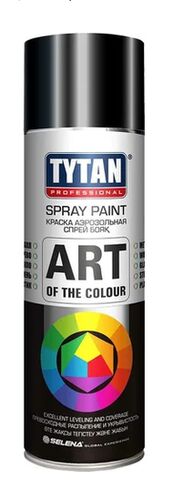 Tytan Professional Art of the colour краска аэрозольная черная глянец 9005 400мл (1)