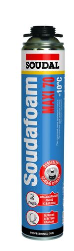 Пена монтажная Soudal MAXI 70л (ЗИМА) (вес брутто 1024гр) (1)