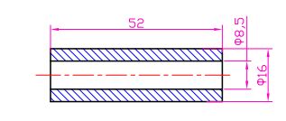 Втулка дистанционная 8,5*16мм неокрас L-6000 (1)