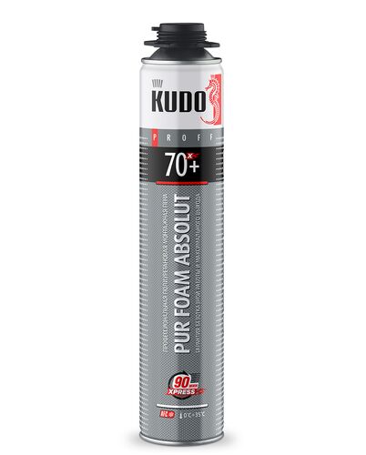 Пена полиуретановая монтажная KUDO PROFF ABSOLUT XPRESS 70+  (вес брутто 999гр) (1)