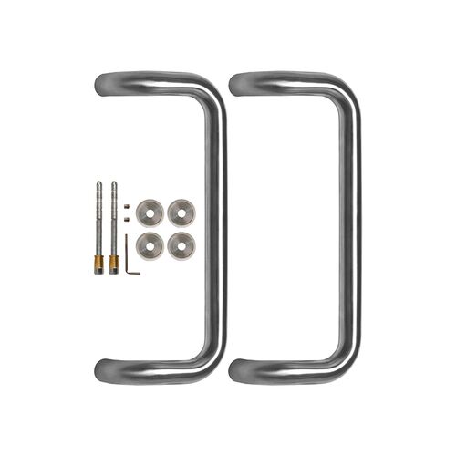 Ручка-скоба 25/300 нержавеющая сталь матовая труба #1