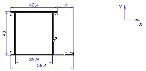 Профиль рамы дверной  P400/11XL 9016 6м (1)