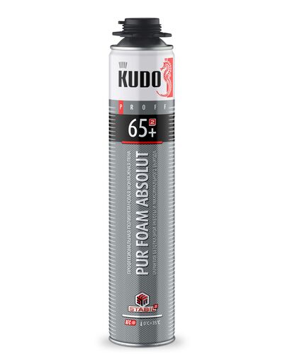 Пена полиуретановая монтажная KUDO PROFF 65+  (вес брутто 930гр) (1)