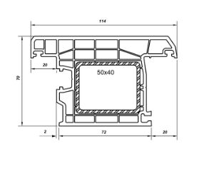 Створка дверная наружного открывания Т 70 Top-Line (6,5) (1)