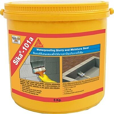 Sika-101a  Тонкослойная обмазочная гидроизоляция на цементной основе (Ведро 5кг) (1)