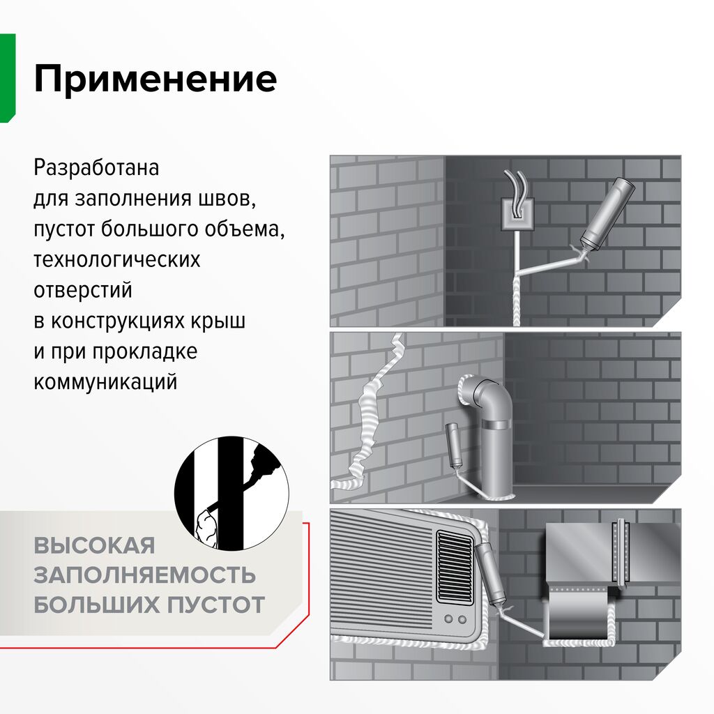 Пена монтажная бытовая ТЕХНОНИКОЛЬ  MASTER 65