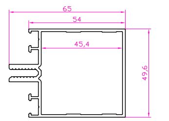 Ригель 54мм RAL 9016 L=6800 (1)