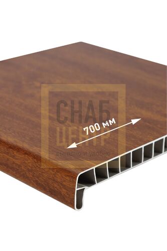 Подоконник золотой дуб 700 мм (2кап) (хлыст) R (1)