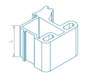 Закладная импоста 49,5мм. (1)