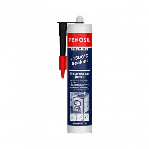 Изображение предварительного просмотра товара Герметик PENOSIL Premium Sealant для печей и каминов +1500С 280мл черный №1