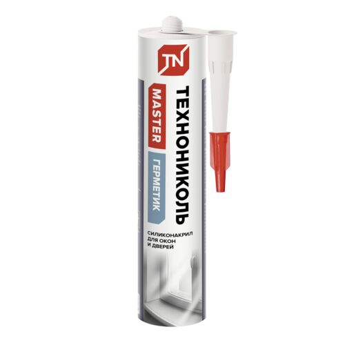 Герметик силиконизированный для окон и дверей белый ТЕХНОНИКОЛЬ 280мл (1)