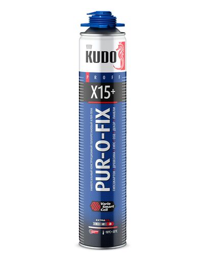 Клей-пена универсал. конструкционный професс. всесезонный PUR-O-FIX X15+ EXTRA FIX (1)