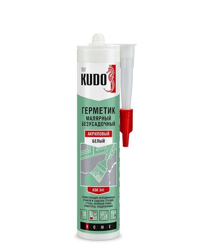 Герметик акриловый малярный KUDO НОМЕ, белый 280 мл (1)