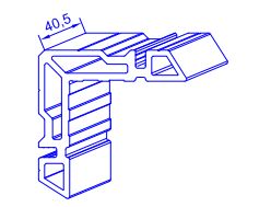 Изображение предварительного просмотра товара Угловая закладная 40,5 мм №1