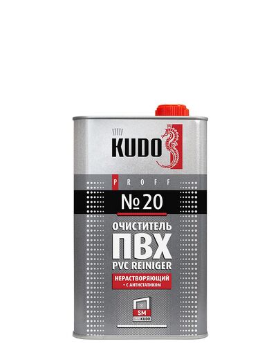 Очиститель для ПВХ №20 KUDO PROFF  с антистатиком нерастворяющий, 1000 мл (1)