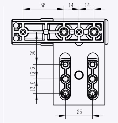 Петля дверная KTS  120кг, бел #1