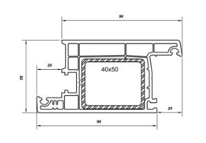 Створка дверная внутреннего открывания Z 58 Top-Line (6,5) (1)