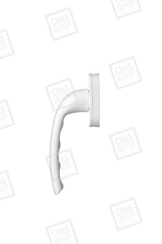 Ручка алюминиевая 8 поз. Комфорт плюс "Аналог Хоппе/Макбет" белая штифт 38 мм #1