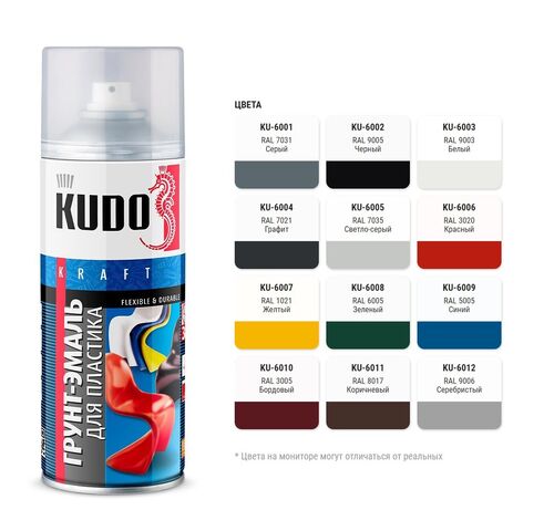 Грунт-эмаль для пластика белая RAL 9003 520мл (1)