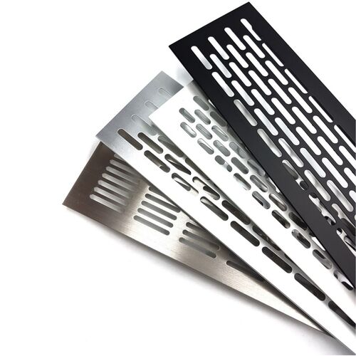 Решетка вентиляционная DP AL сетка переточная 480х80 алюминий Silver (1)