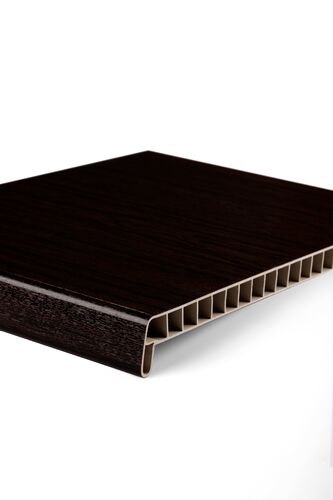 Подоконник темный дуб 150 мм (хлыст) R #1