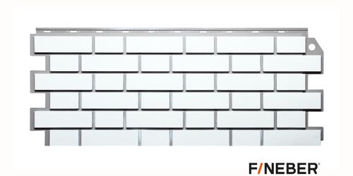 Фасадная панель FineBer Кирпич KLINKER белый (1)