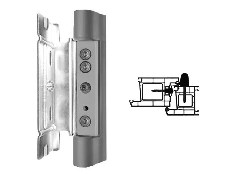 Петля Роликовая ПВХ Ронда серый (1)