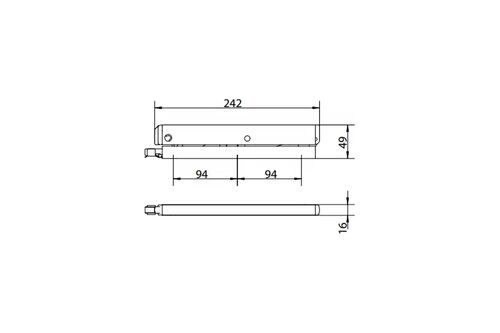 Фрамужные ножницы Geze OL 90 N RAL 9016 (1комп-ножницы/профиль/ручка/штанга) #3