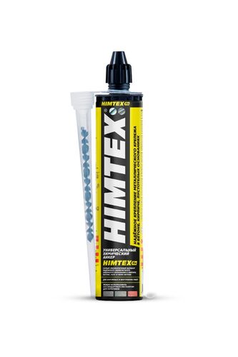 Изображение предварительного просмотра товара Хим. анкер HIMTEX fix ECO 300 мл  для любого кирпича, бетона РЕ универсальный + 1 насадка №1