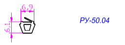 Уплотнитель стыка стойка-ригель 6,1*6,9 (1 рул-200м) (ТПУ-007/МПУ-007) (1)