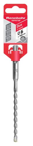 Сверло-бур по бетону SDS+ 6х160мм "Rennbohr Duo" #0