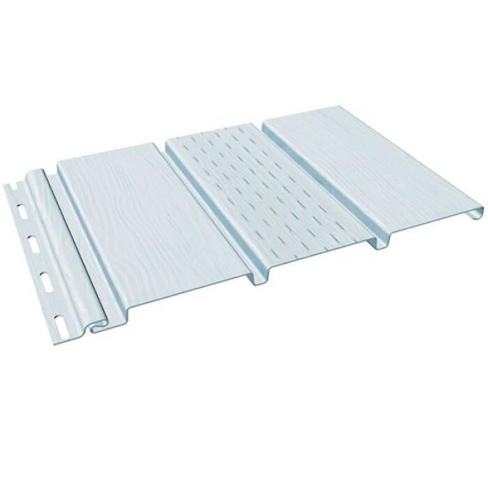 Софит  FineBer Standart коллекция Classic Color,с перфорацией 1-ой доски ,белый 3000мм